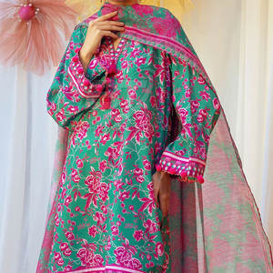 Conjunto de Vestido Tradicional para Mujer, Nuevo Diseño Personalizado Pakistaní Disponible, Traje Pakistaní de 3 Piezas - Product Image 5