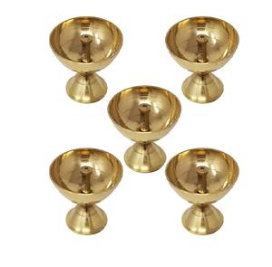 Grado de calidad de latón nandadeep Diya, 100% de latón natural, hecho a mano - Product Image 1