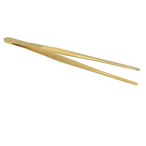 Pinzas de cocina de alta calidad, pinzas de Chef con logotipo personalizado de acero inoxidable, pinzas culinarias doradas para servir cocina Regular - Product Image 6