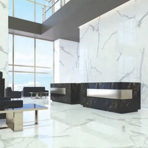 Alta demanda, baldosas de losas de mármol de 1200x2400mm, porcelana grande blanca de gran formato para suministro mundial desde India - Product Image 2