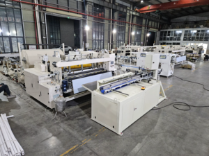 Ligne de production entièrement automatique de rouleaux de papier toilette individuels, directement de l'usine, avec machine d'emballage en lots de 10 rouleaux - Product Image 2