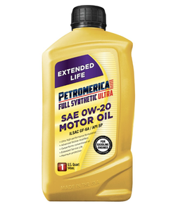 Petromerica Full <b>Synthetic</b> ULTRA Anti-Wear Automotive Lubricant SAE <b>0W</b>-<b>20</b> Motor <b>Oil</b> 6 Pack 1 Quart - Product Image 1