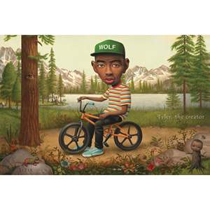 Póster de Diseño Moderno de Tyler, the Creator, Lobo sobre Lienzo con Base de Soporte - Product Image 3