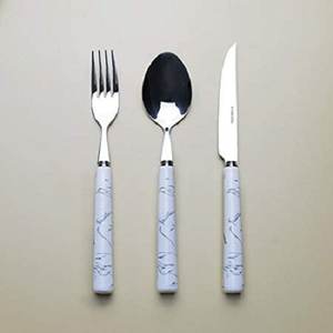 Hermoso juego de cubiertos de nuevo diseño con mango Acrílico - Product Image 6