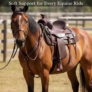 Selle de cheval en cuir de style western |   Qualité supérieure, fabriqué à la main |   Confort, durabilité, style |   Équipement d'équitation professionnel 2026 Heavy Duty - Product Image 2