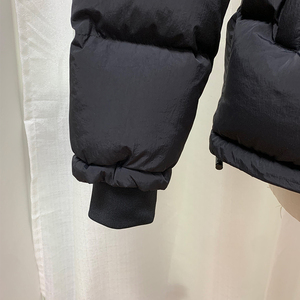 Bubble Puffer Veste En Cuir Broderie Brodée Courte Imperméable Coupe-Vent Hiver Fermeture Éclair Brillant Réversible Écologique pour - Product Image 4