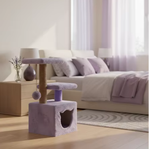 Grattoir pour chats Amistar Violet Tenderness de haute qualité, adapté à toutes les races et tailles de chats. - Product Image 1