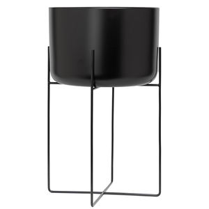 Venta caliente Soporte de maceta de metal vintage Recién llegado Decoraciones de jardín interior Soporte de flores con acabado negro Fiestas de bodas en maceta - Product Image 4