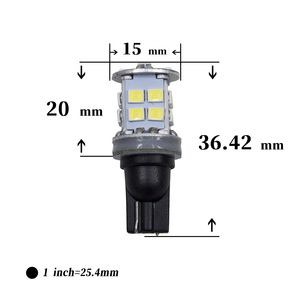 T10 T15 22SMD 2835 Blanc 1800LM DC12V 12W Ampoule LED pour feux de recul Auto Voiture Moto Scooter Véhicule HYUGA - Product Image 5
