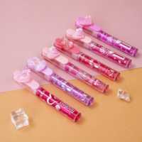Personnalisez Votre Logo Huile à Lèvres Scintillante Repulpante Changeante de Couleur Pailletée Soin des Lèvres Élastique Repulpeur Set Huile à Lèvres Gloss