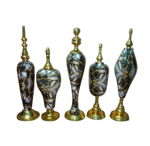 Jarrón de flores multicolor de calidad superior a la venta, pintado a mano, nuevo diseño, decoración de boda de lujo, jarrón decorativo de flores de aluminio - Product Image 3