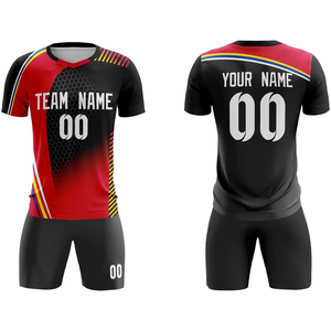 Uniforme de football adulte unisexe de meilleure qualité Ensemble d'uniformes de football à sublimation en polyester personnalisés OEM - Product Image 4