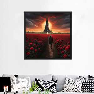 Stunning Cinematic Fantasy Artwork Printed Canvas for Modern Decor,Black <b>Framed</b> - Product Image 1