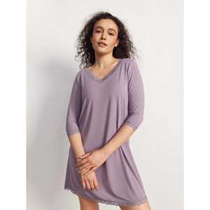 ชุดนอนคอซี่แบบสั่งทำพิเศษ 3/4 แขน ผ้าใยไผ่นุ่มยั่งยืน ถักแบบริบ ผสมโมดอลและสแปนเด็กซ์ พร้อมเชือกผูกแบบสั่งทำพิเศษ สำหรับใส่ในบ้านช่วงฤดูใบไม้ผลิ - Product Image 4