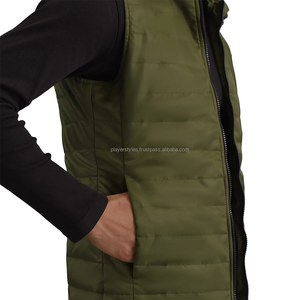 Chaleco Reversible para Hombre Estilo Urbano, Cortavientos, Sin Mangas, Chaqueta de Invierno Transpirable con Cremallera, Personalizable OEM - Product Image 6