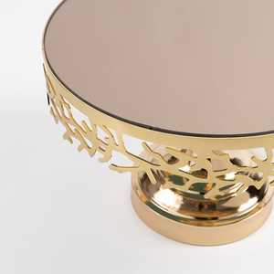 Présentoir à gâteau rond décoratif en métal de luxe pour restaurant, hôtel, mariage à bas prix - Product Image 2