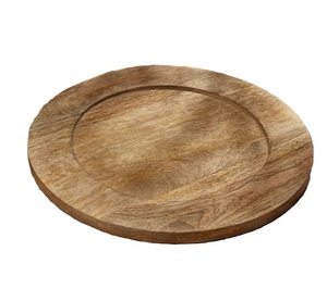 Calidad superior para bodas y eventos Hotel Home Restaurant Suministros PRECIO MÁS BAJO Placas de cargador de madera de mango Color natural - Product Image 1