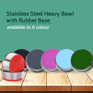 Custom Logo 2600ml Heavy Dog <b>Bowl</b> <b>Feeder</b> 100% Silicone Bonded with Stainless Steel Export Quality <b>Pet</b> <b>Bowls</b> & <b>Feeders</b> - Product Image 6