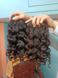 Directement de l'Inde 100% Extensions de cheveux indiens naturels vierges Styles de vague lâches pour les commandes en gros Meilleur vendeur - Product Image 6