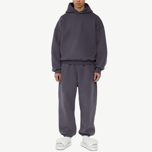 Unisex Blank Tracksuits Sets Manufacturer <b>Oversized</b> <b>Sweatpants</b> and Hoodie Set 100% Cotton Men Tracksuits for Men - Product Image 5