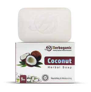 <b>Coconut</b> Glow Herbal <b>Soap</b> Hydrating <b>Coconut</b> Bar with Skin-Replenishing Properties - Product Image 1