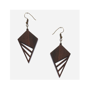 Superior Quality Mordent Design Wooden <b>Earring</b> Looking Good Premium Quality Wooden Jewelry at Reasonable Rate - Product Image 3