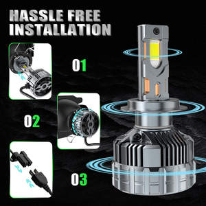 500W fabricante H1 H3 H4 H7 H11 9005 9006 faros Led 6 seis tubos de cobre bombilla Led para coche - Product Image 5