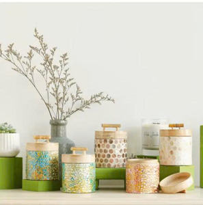 Pot en bambou avec incrustation de nacre, fait à la main au Vietnam, pour les boutiques de souvenirs et les cadeaux de vente au détail - Product Image 2