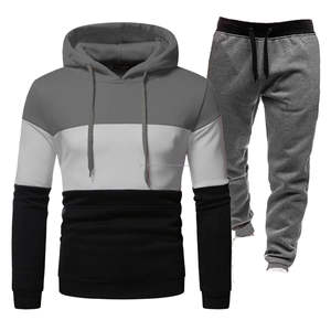 Conjunto Deportivo de Dos Piezas para Hombre, Sudadera Ligera con Pantalones Deportivos para Entrenamiento y Relajación - Product Image 1