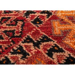 Alfombra de Lana Anudada a Mano Nuray, Diseño Geométrico Abstracto Rojo Naranja, Rectangular, para el Hogar, Entrada o Pasillo, 9x12 - Product Image 3