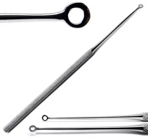 Ensemble de curettes d'oreille Buck 3 PCS Instruments ORL droits émoussés (#1, #2, #3) outils chirurgicaux en acier inoxydable - Product Image 2