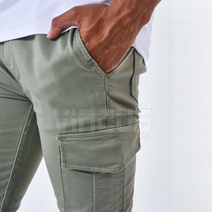 Men's Lightweight Eco-Friendly Straight Casual Cargo Pants Custom Color Mid Waist with Multi-Pockets Private Label Online <b>Sale</b> - Product Image 6
