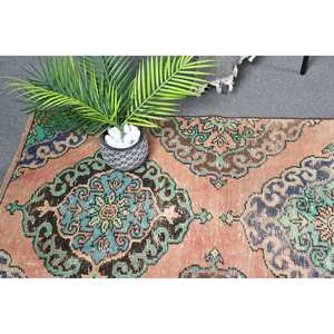 พรมตุรกีโบราณลายหญ้าทะเลขน3x12ft สีเขียวสีเบจสำหรับวัยรุ่นในบ้านห้องนั่งเล่นทรงสี่เหลี่ยมผืนผ้าดีไซน์โถงทางเดิน - Product Image 2