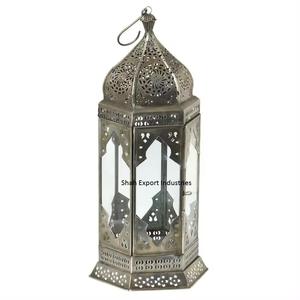 American Design Gold Candle <b>Lantern</b> Glass & Metal for Indoor and Outdoor Home Decoration Tabletop Candle <b>Lantern</b> <b>Set</b> - Product Image 3