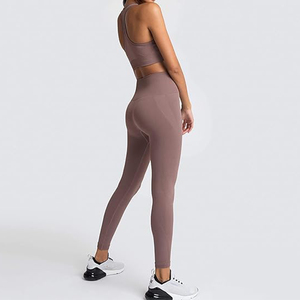 Pantalones de yoga personalizados de cintura alta para mujer, elásticos, transpirables, ecológicos, de longitud completa, con control de barriga - Product Image 4