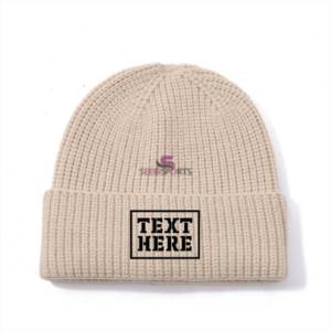 Personalized <b>Beanies</b> Wholesale Knit <b>Beanie</b> with logo Custom Adult 100% Acrylic <b>Beanie</b> Hats for Winter - Product Image 4