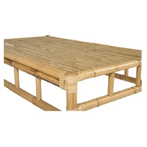 Table Bamboo Wholesale Indoor/Outdoor Sustainable Color Custom Type Furniture Bamboo Table Made in Vietnam