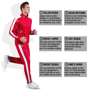 Survêtement pour hommes avec logo personnalisé de super qualité pour le jogging, vêtements décontractés respirants en 100% coton - Product Image 6