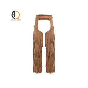 Chaps de cheval de style occidental sur mesure pour hommes et femmes, vêtements d'équitation avec ceinture et sangles de jambe réglables - Product Image 1