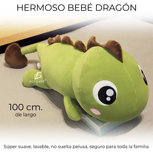 Peluche Drago Lungo 100cm, Morbido e Carino Cuscino per Bambini - Product Image 4