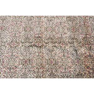 Alfombra Turca Vintage de 6.46x9.6 pies, Alfombra Persa Rosa - Product Image 4