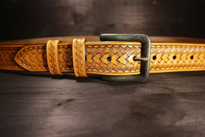 Meilleure vente de ceinture en cuir de style occidental pour hommes, boucle en métal, longueur réglable, largeur 4cm, fabricant de cadeaux en gros - Product Image 3