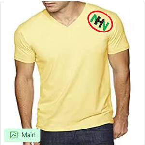 เสื้อยืดคอกลมผ้าฝ้ายถักคุณภาพสูง 100% ระบายอากาศได้ดี แห้งเร็ว สีพื้น พิมพ์ลายผ้าไหมสีน้ำเงินตามสั่ง ไซส์ใหญ่ แขนสั้น ขายส่ง - Product Image 6