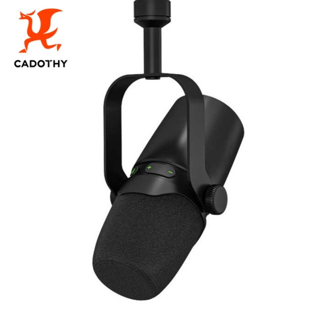 CADOTHY XLR&USB Dynamic Microphone for Mobile Phone Computer Karaoke Live Recording Interview Gaming Meeting Conference