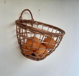 Cesta de ratán hecha a mano con material ecológico de diseño antiguo y uso multiusos para almacenamiento en el hogar y la Oficina - Product Image 2