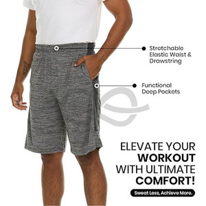 <b>Men's</b> Workout Gym <b>Shorts</b> Breathable Mesh Athletic Training <b>Shorts</b> For <b>Men</b> Pockets <b>Lightweight</b> Bodybuilding & Fitness Workout - Product Image 2
