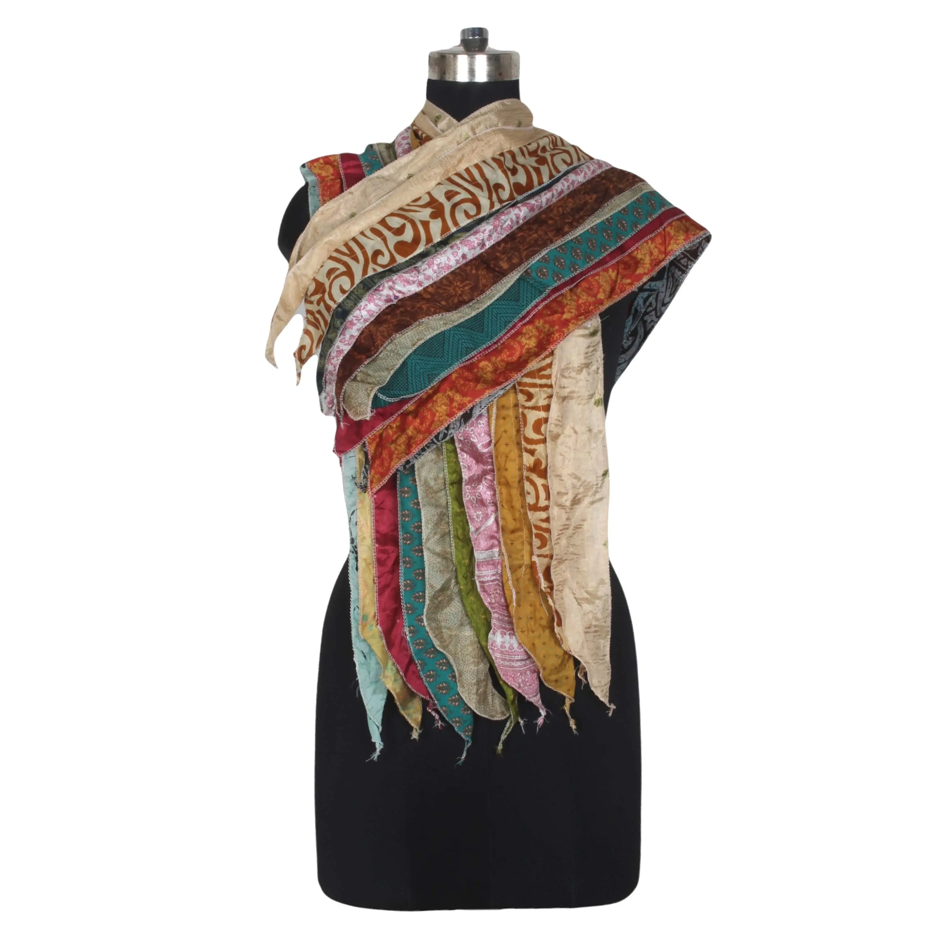 Шелковые шарфы ручной работы из Индии 5
