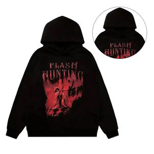 High Quality Men's cotton blended Screen Printed <b>Fleece</b> <b>Hoodie</b> Plus Size Fashion Custom Men Clothing <b>Hoodies</b> - Product Image 5