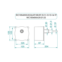 Récepteur d'horloge de haute qualité et durable, certifié CURus Ecat Srl RIC10-150, design contemporain, pour utilisation en extérieur, avec cadran maximal de 150 cm