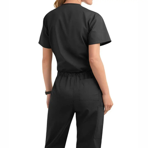 Uniforme Médico Personalizado para Mujer, con Logotipo, Tejido de Punto, OEM, Parte Superior de Manga Corta, Pantalones Deportivos y Uniforme de Enfermera, BY BS 2026 - Product Image 2